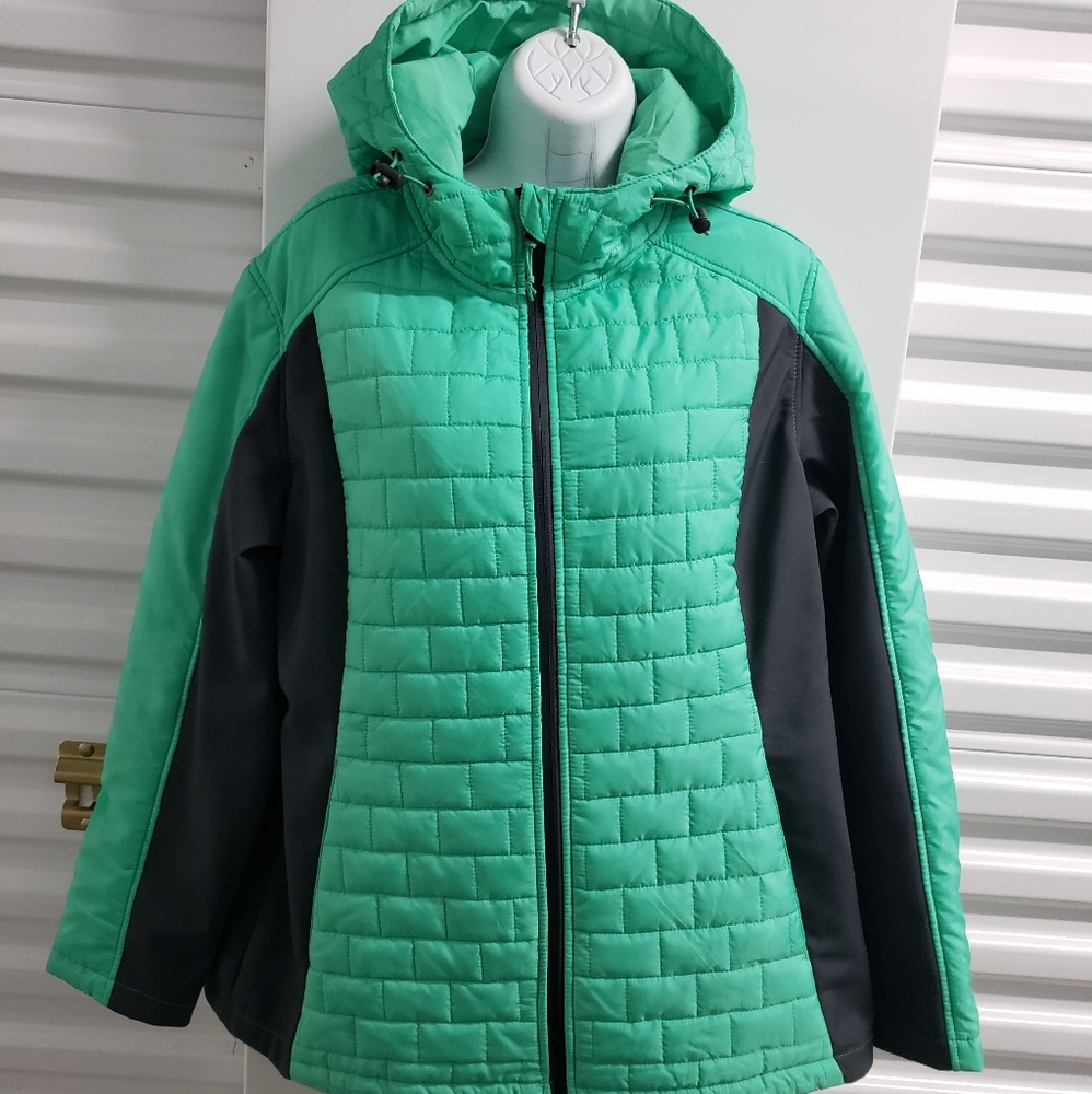 🍃FreeTech XL Mint zipp up with hood🍃